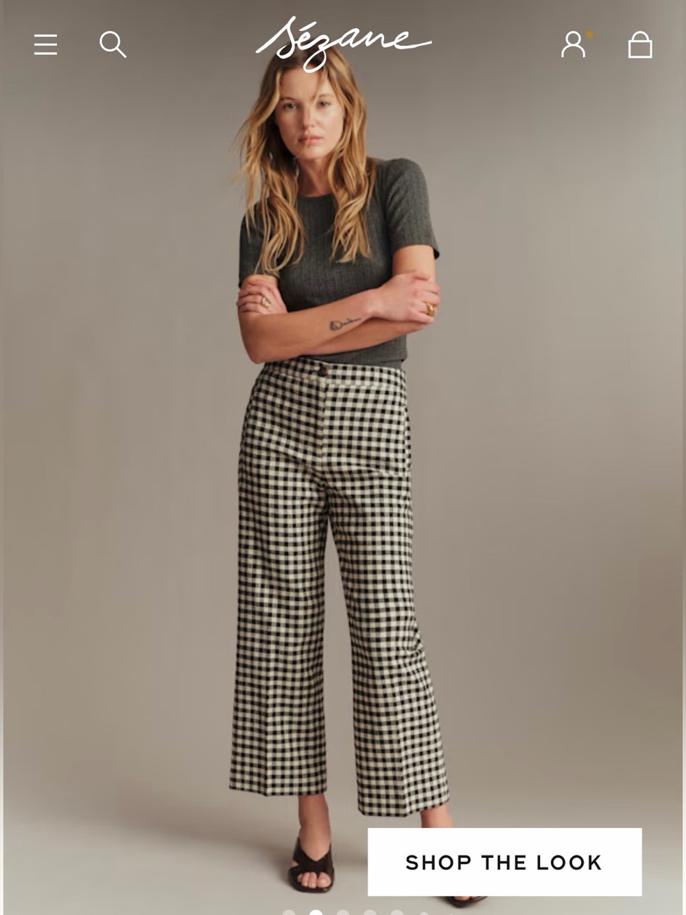 Sezane Martin Crop Trousers